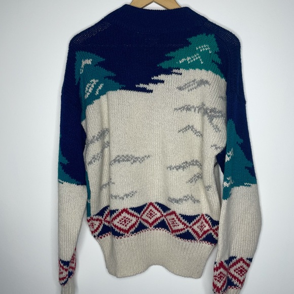 Rare Vintage Skier Nordic Skiing Sweater - Picture 3 of 5